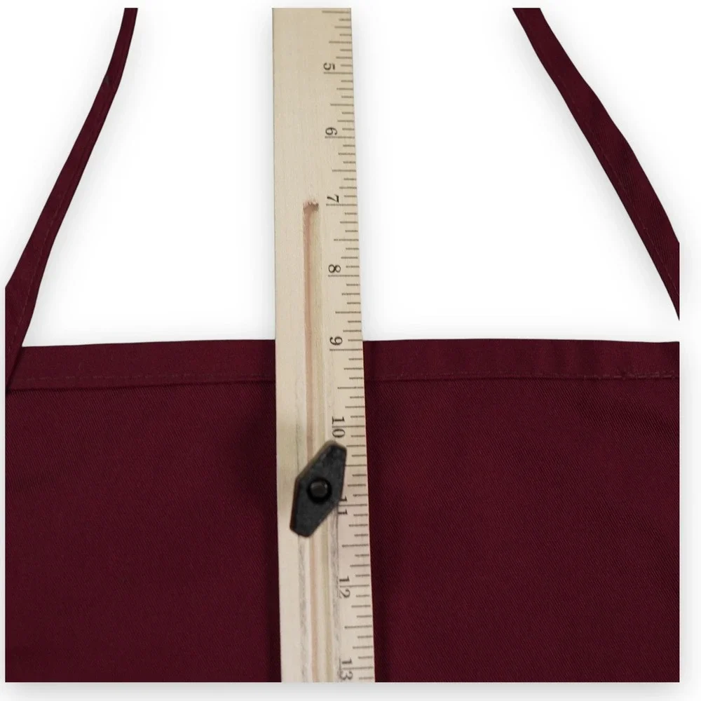 VTG Set of 3‎ Fame 3 Pocket Bib Apron Burgundy Green Made In USA